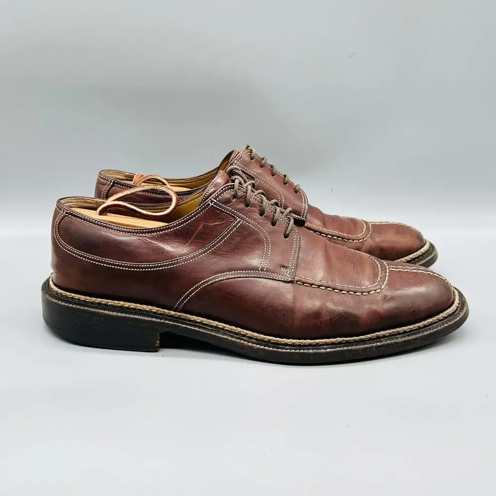 Cole Haan Shoes Mens 9.5 Brown Leather Country Lace Up Moc Toe Casual Vintage